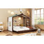 Lits simples avec rangement, lit gigogne en bois, chambre d'enfant moderne