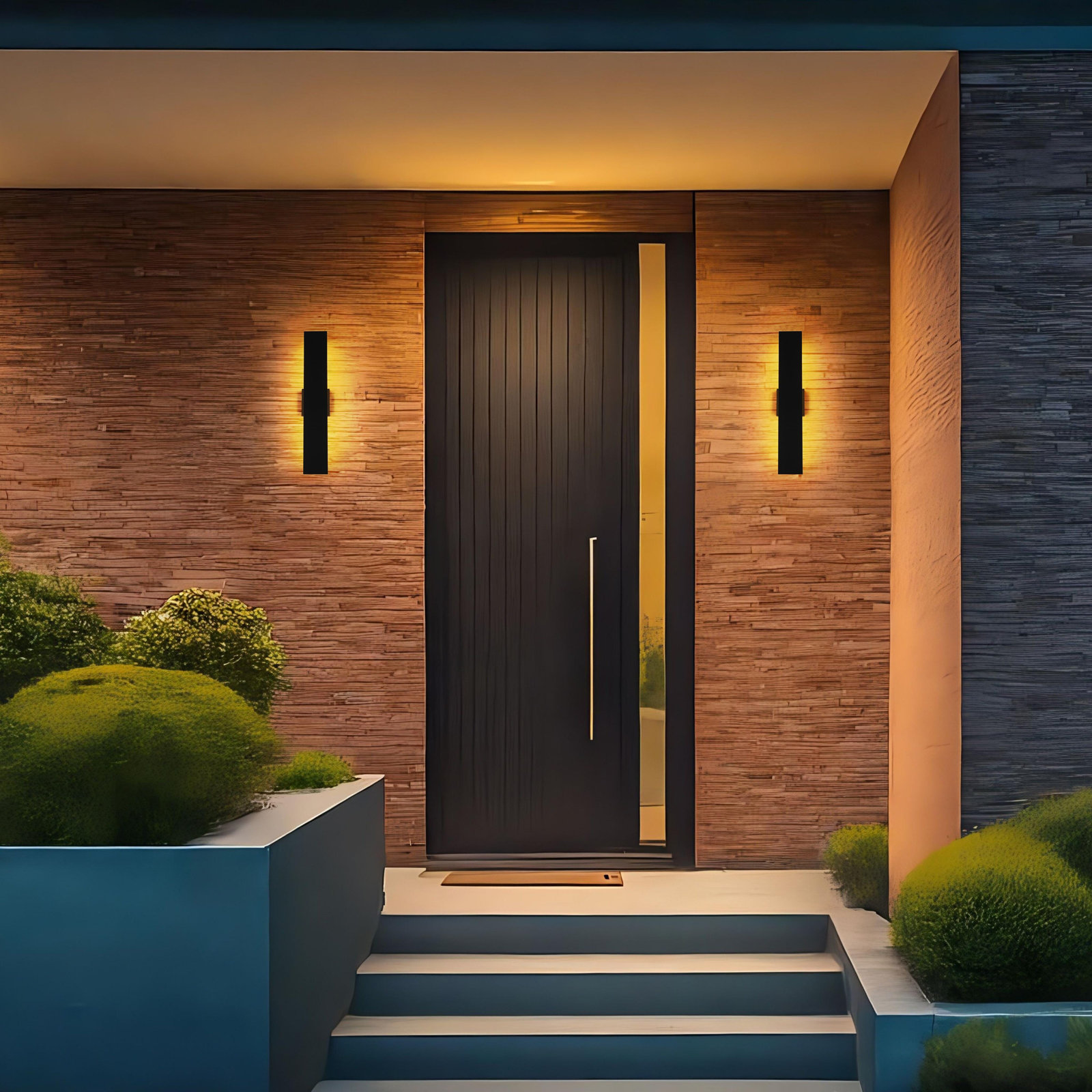 Outdoor Sconce, 24" H x 4.5" W x 2.5" D