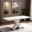 Table de salle à manger rectangulaire avec base en métal-1680399907