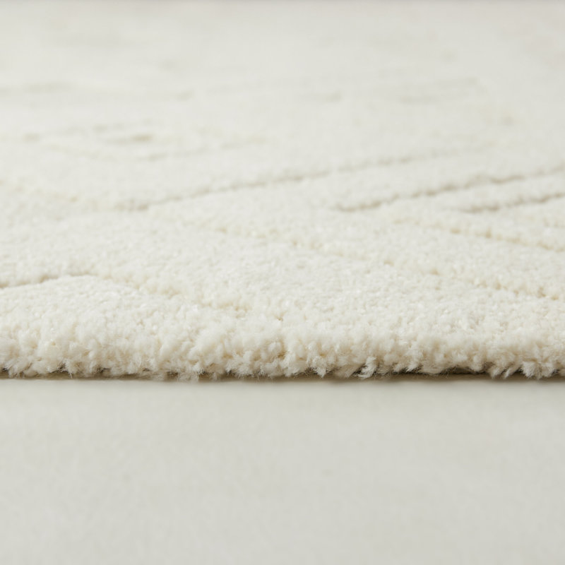 Tapis crème crème transitionnel marocain, Rectangle 7 pi 10 po x 10 pi
