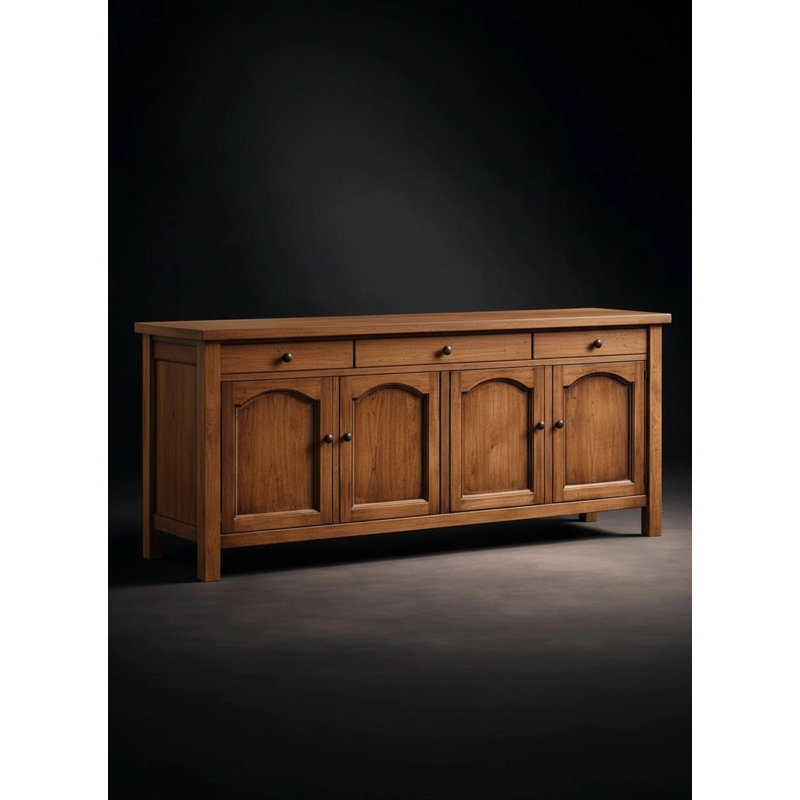 Buffet 4 portes Helena, Noyer clair