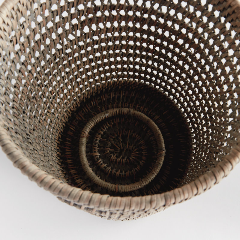 Roosa Rattan Hurricane, 12.60" H x 8.66" W x 8.66" D