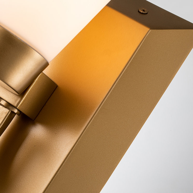 Meuble-lavabo 1 lumière Lemuria, Or laqué