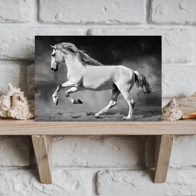 Art mural abstrait contemporain, "Lipizzaner"