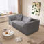 Canapé 3 places, canapé-lit convertible 3-en-1, canapé moderne à assise profonde de 79,5 po avec 2 coussins, canapé en chenille étincelant, méridienne-17169756