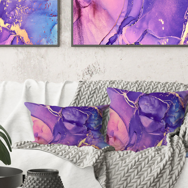 Abstract Throw Pillow, 16" x 16"