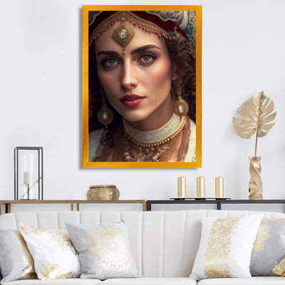 «Tere Young Woman With Bohemian Jewellery VI», reproduction sur toile