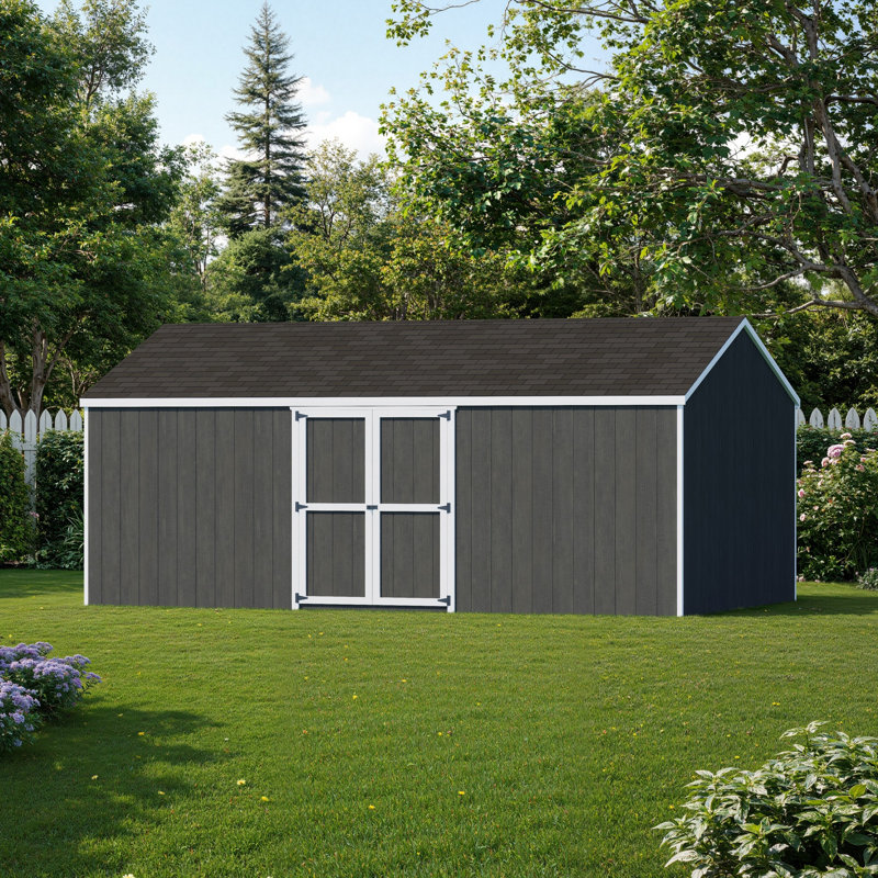 Value Gable Shed With Side Entry, Yes, 106.5'' H x 144'' W x 240'' D