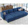 Devkran 116.6'' Large Modular Variable Sectional Upholstered Sleeper Couch Storage Sofa Bed-9 Piece