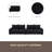 4-Seater Corduroy Sofa Couch 133" Modern Sofa With USB Ports, Hidden Storage Arms, Flip-Top Cup Holders For Living Room-984988889