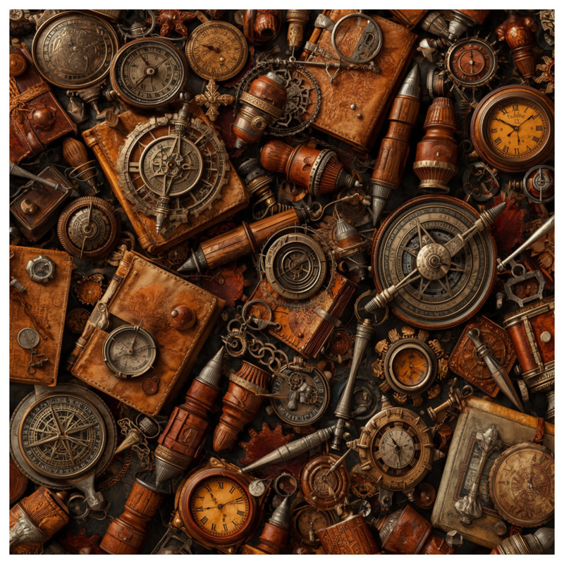 Rideaux de douche Steampunk Gears And Clocks, L 70 po x H 84 po