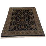 Canvello Hand Made Formal All Over Indo Tabriz Rug - 4'0'' X 6'0''
