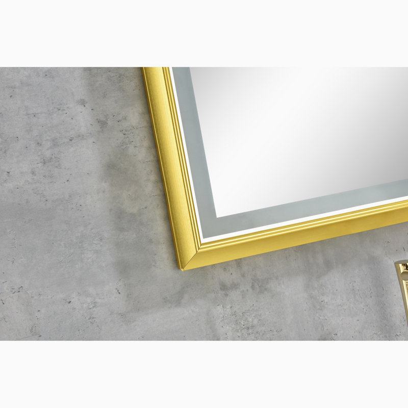 Miroir mural Daesia, Doré, 42 po x 24 po