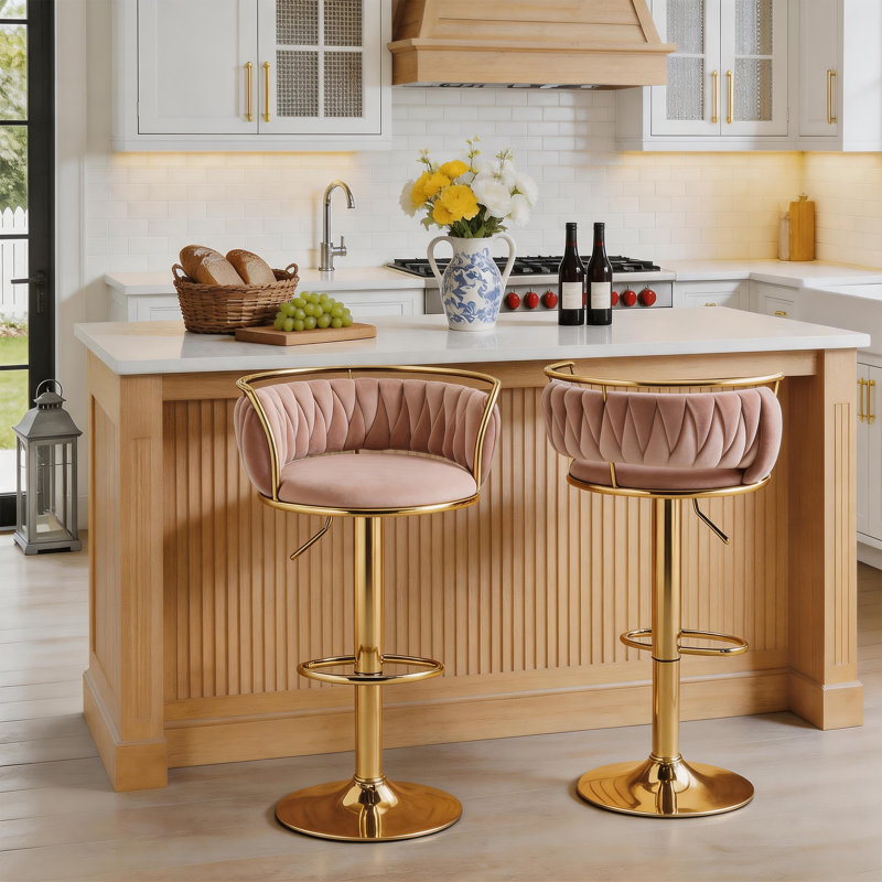Tabouret de bar Christal, Gold, Rose