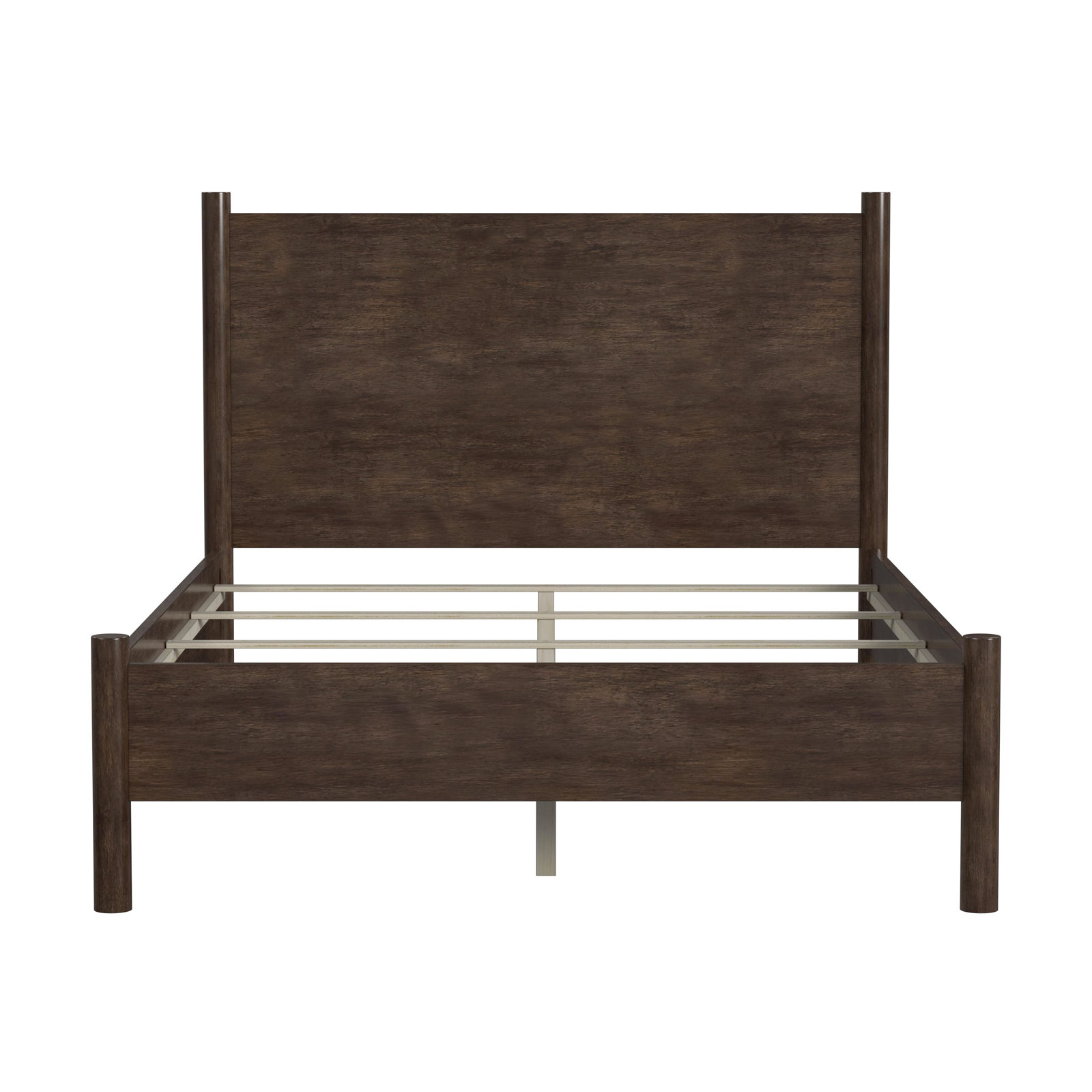 Hall Panel Bed, Queen, Dark Brown