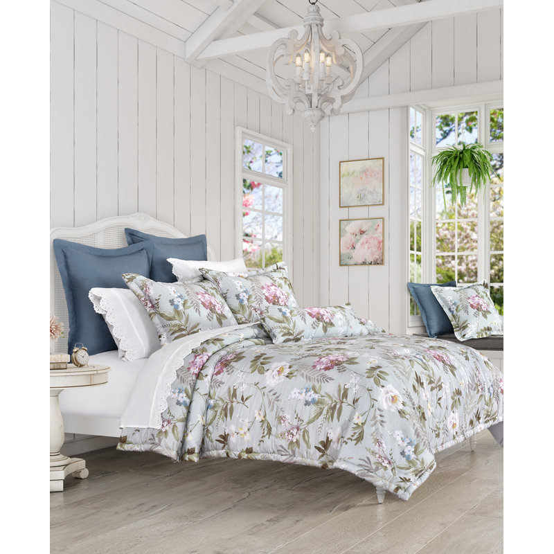 Housse de coussin rectangulaire en coton SAKURA, Écume de mer