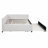 Upholstered Daybed with Trundle Sofa Bed Frame No Box Spring Needed, Linen Fabric-1935514982-1935514980