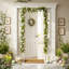 Décorations pour guirlandes de baies de 5,9 pi de fleurs avec œufs de Pâques et guirlandes de vignes florales pour cheminée, manteau, table et intérieur