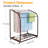 Pool Towel Rack,Outdoor Trapedozal Poolside Storage Organizer,5 Bar,Outdoor Towel Rack With Wheels-104276181
