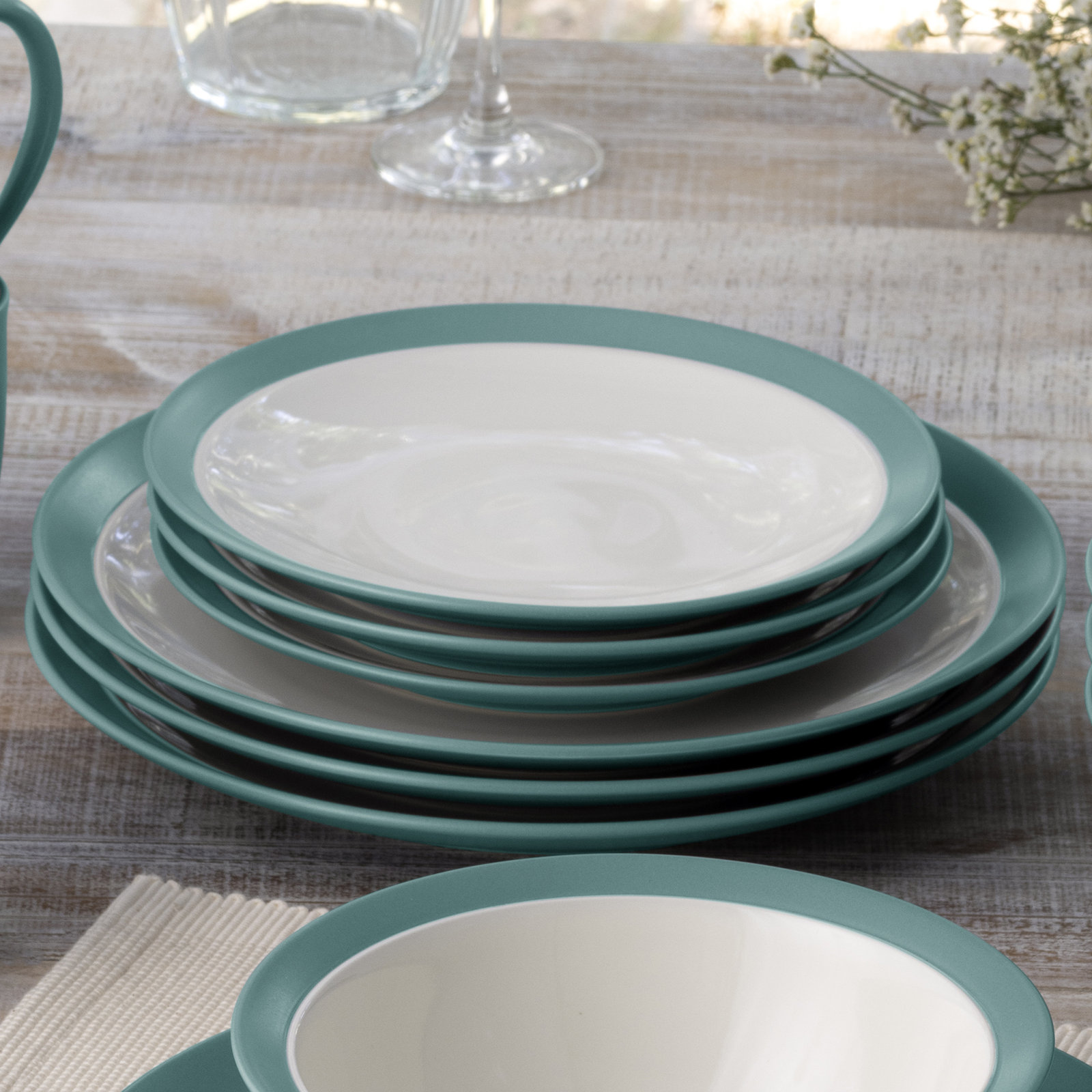 Noritake Colorwave Curve Salad Plates, 8-1/2", Turquoise