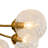 Mid-century 8-light Water Patternede Glass Semi-flush Mount-1681351496
