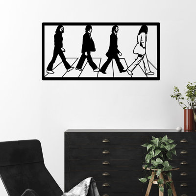 Élégant accessoire mural en métal noir 31,5 po x 15,4 po | Fabrication 100% métal, épaisseur: 0,05 pouce | Léger à 2,2 lb, facile à suspendre | Parfait pour la décoration intérieure et les intérieurs modernes