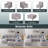 Flexible Combination Module Reversible Sectional Sofa-1654162735