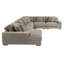 Amritbir Corduroy U-Shaped Sectional Right Hand Facing-744378548