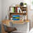 Tabletop Bookcase, Wooden Tabletop Bookcase With 4 Compartments And Open Back Compartment-996716365