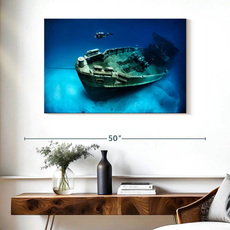 Senne USS Kittiwake Dive, H 26 po x l 39 po