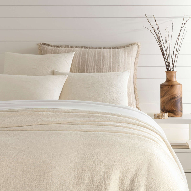 Capitola Ivory Duvet Cover, Full/Queen Duvet Cover