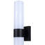 Nias 4,5 po Applique murale 2 lumières chromées avec abat-jour en verre opale-104447565