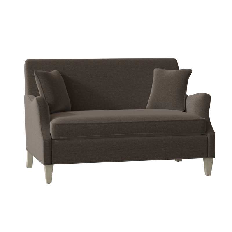Leland Upholstered 54.5'' Settee, Parchment (8794 70), Creme Brulee