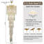 Lustre 21 lumières à intensité variable en cristal-1299399361