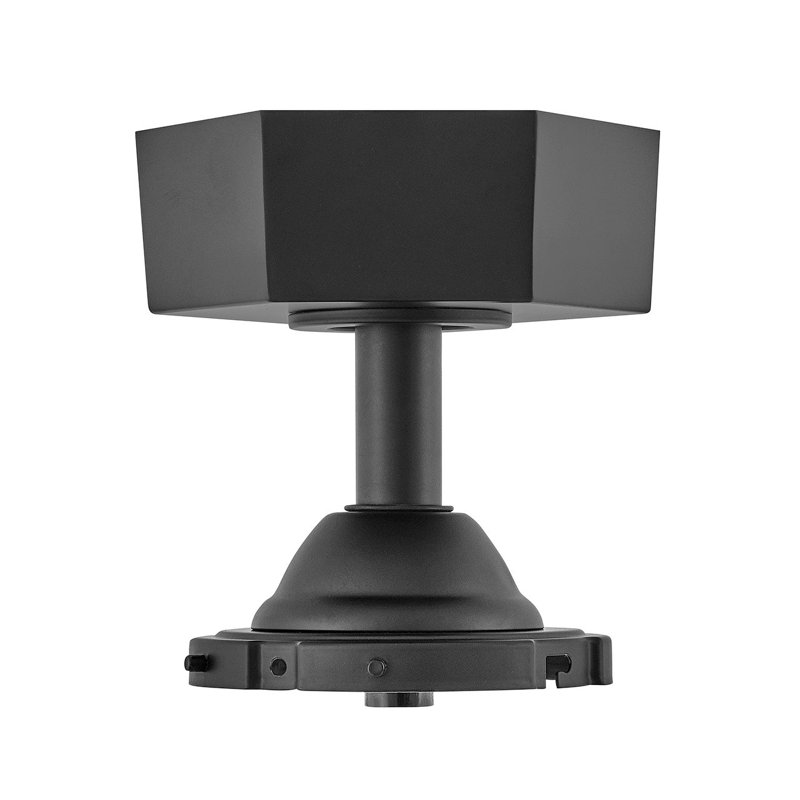 Hinkley Fan Facet 60" Led Dual Mount Smart Fan, Matte Black, Matte Black