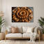 Art mural en métal brun Desserts Cronuts-1738045772