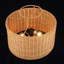 Lampe de table en rotin 2 lumières