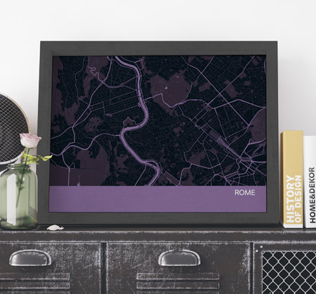 Single Picture Frame Print, Black