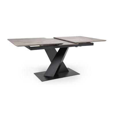 Annetraud Extendable Metal Base Dining Table