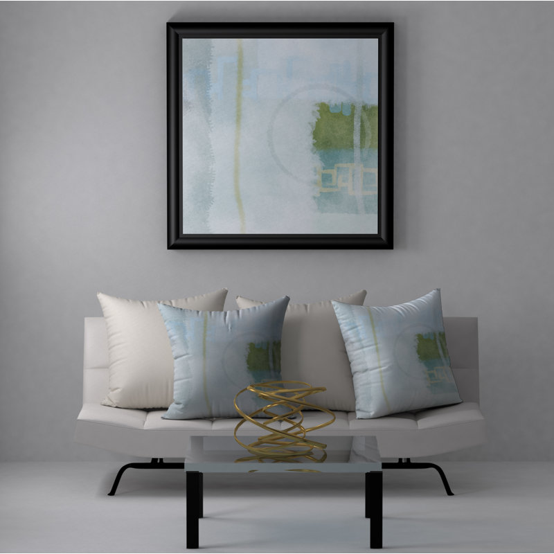 Abstract Reversible Throw Pillow, 20" x 20"