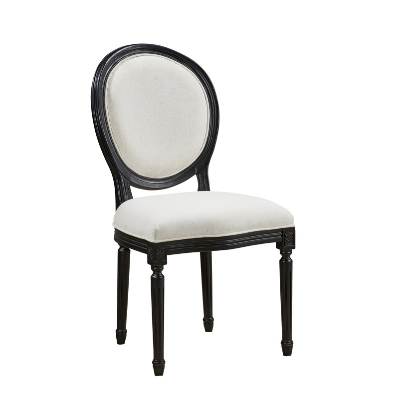 Chaise d'appoint en tissu Somerdale, Noir, noir, noir, noir