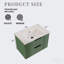 Meuble-lavabo 30 po avec lavabo en céramique - Meuble-lavabo flottant mural vert avec tiroirs, moderne