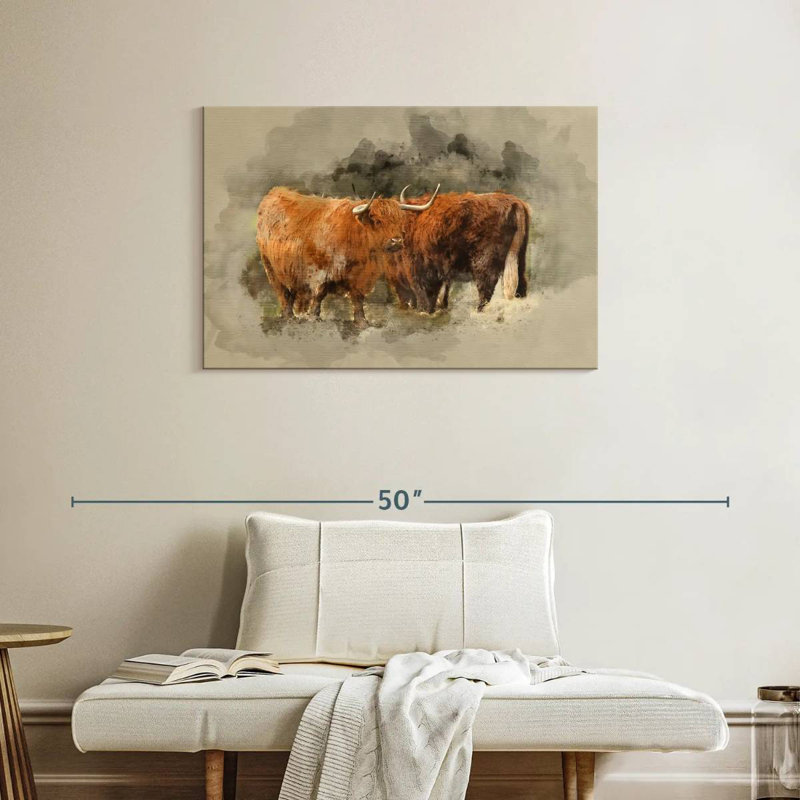 Brampt Highland Cows, H 24 po x l 36 po