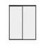 Paravent à panneau coulissant en verre transparent - Structure en aluminium avec technologie Silent Glide-49164654-126699390-49164653