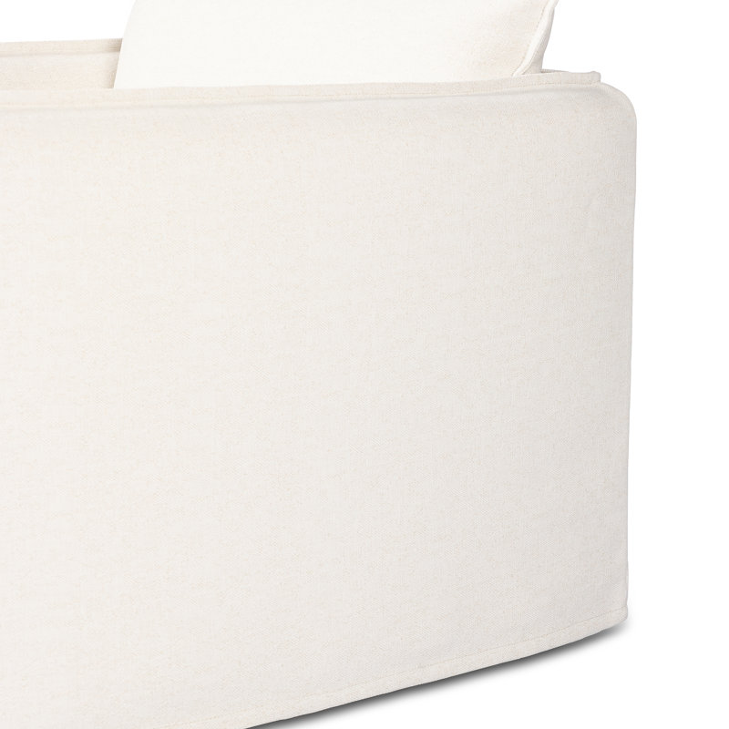Andre Swivel Armchair, Alessi Linen Polypropylene/Olefin