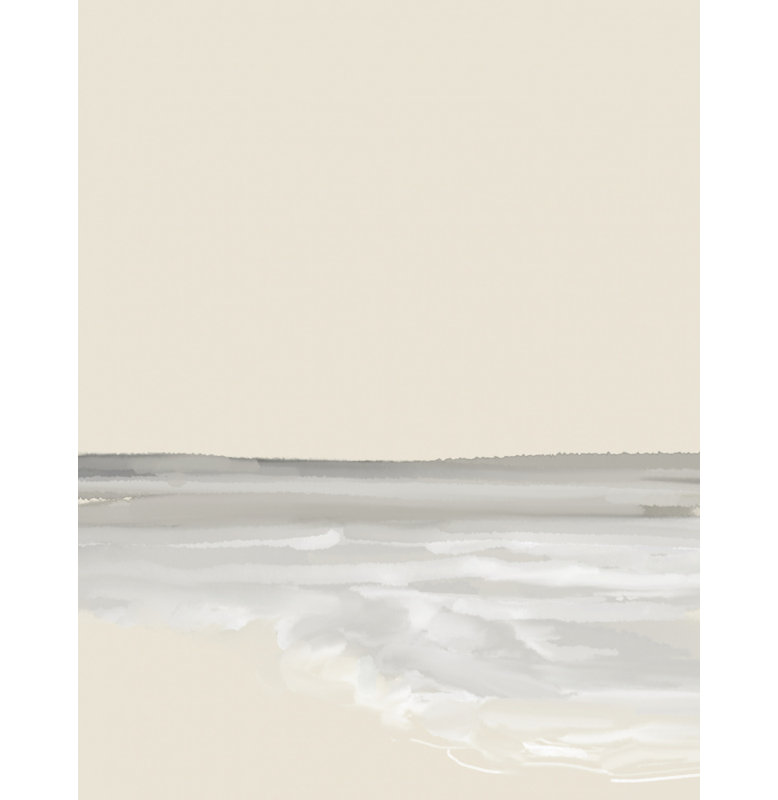 Serene Abstract Seascape by Josie George — Animal Wall Art, Framed Canvas, Brown, 24 × 36