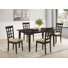 Gabriel 5-piece Rectangular 59-inch Dining Set Cappuccino