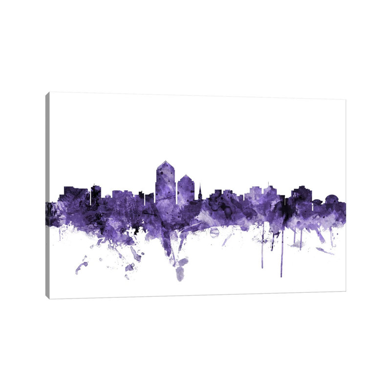 Albuquerque, New Mexico Skyline by Michael Tompsett - Wrapped Canvas Gallery-Wrapped Canvas Giclée