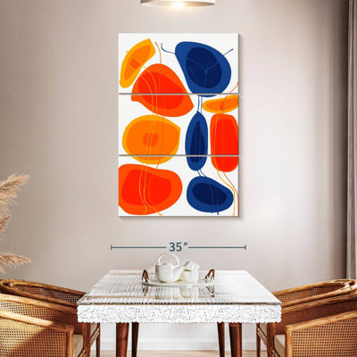 Avery Orange Blue Shapes 
