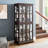 Timeless Display Holder With Adjustable Shelves And Antique Case Cherry Finish